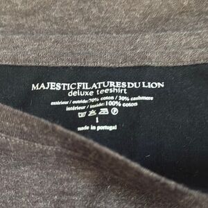Majestic Filatures Brown Tee Size Large